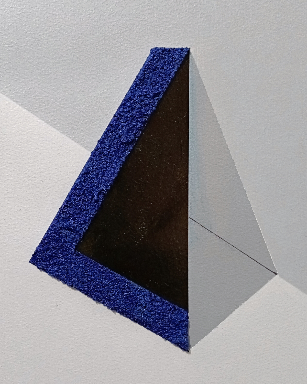 Cuadro abstracto con textura, obra original de arte contemporáneo, modular y adaptado al los espacios, Equilibrio mini azul