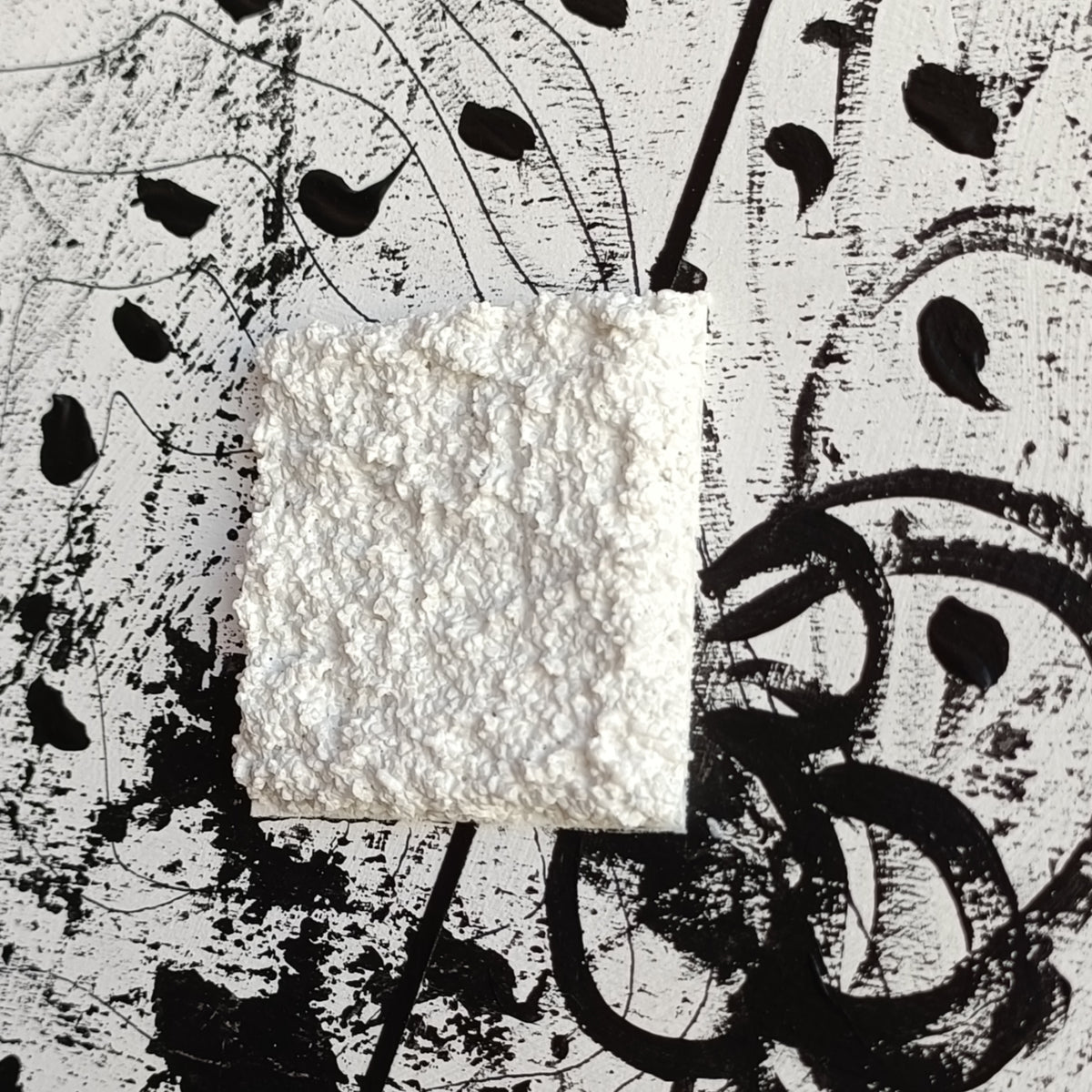 Detalle de cuadro abstracto original firmado a mano 11
