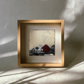 Recreación de cuadro contemporáneo con textura de arena natural Casa 05 